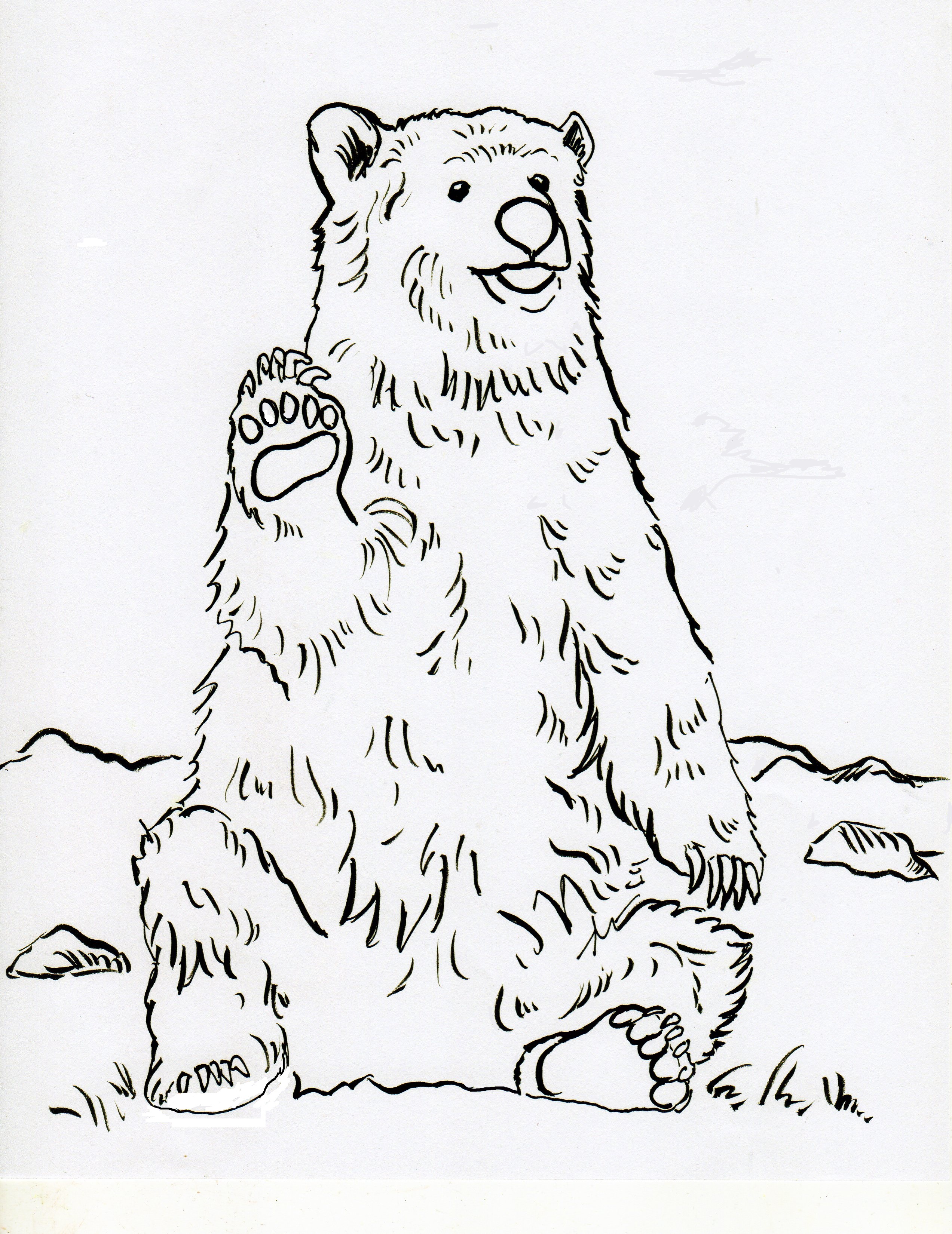 2545x3300 Grizzly Bear Coloring Pages Grizzly Bear Coloring Page Free