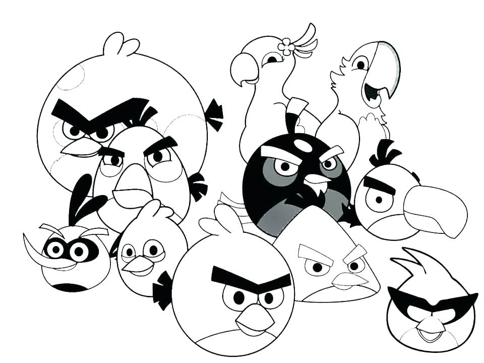 960x720 Angry Bird Coloring Pages