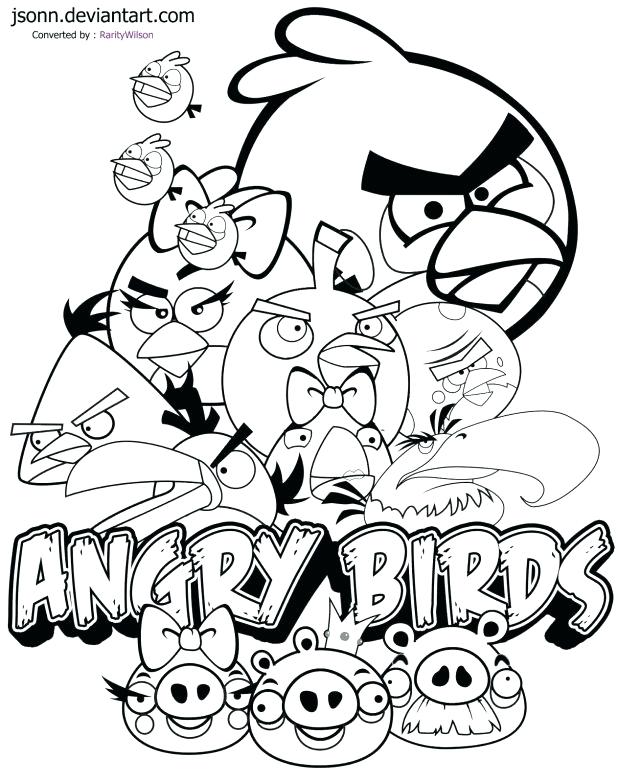 618x783 Angry Birds Coloring Pages Pdf