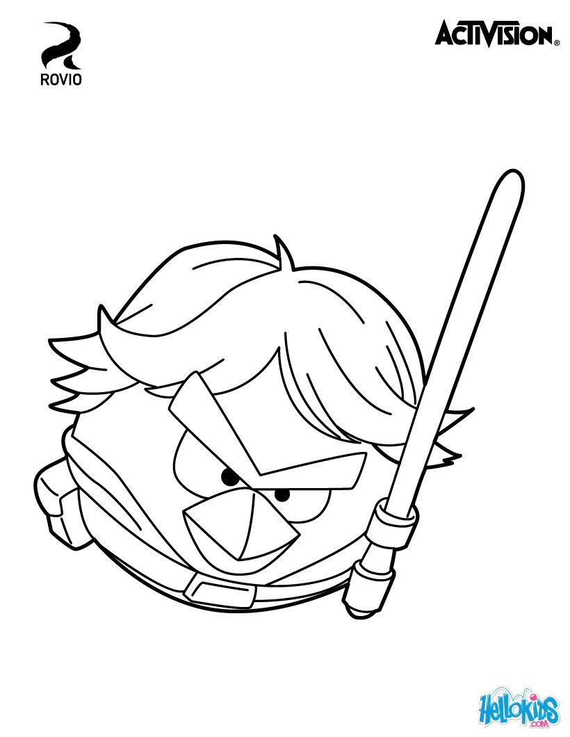 820x1060 Angry Birds Star Wars Coloring Pages