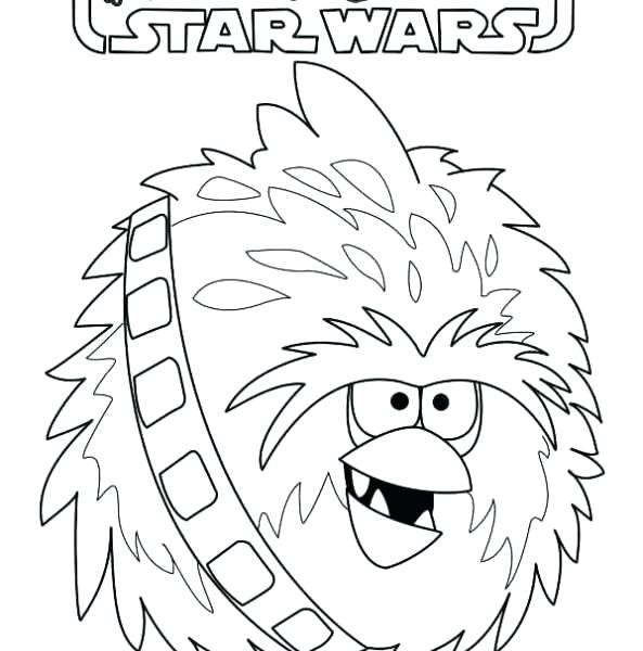 593x600 Star Wars Printable Coloring Pages Angry Birds Star Wars Coloring
