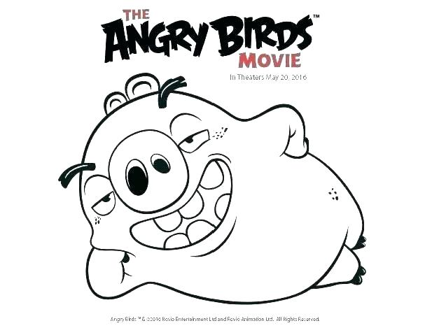 607x469 Angry Bird Coloring Page