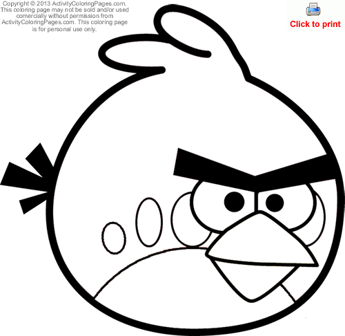 500x486 Angry Birds Coloring Pages