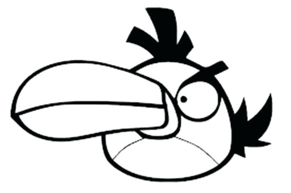 600x399 Angry Birds Coloring Pages The Boomerang Bird In Angry Bird