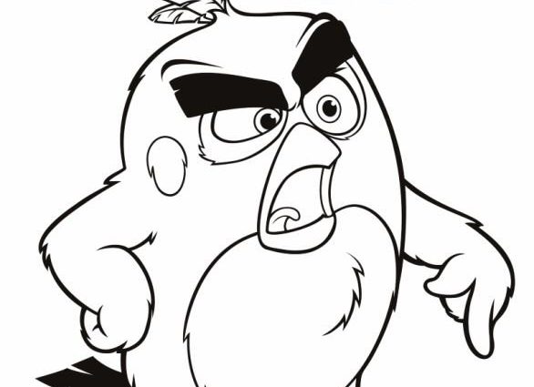 586x425 Angry Birds Movie Coloring Pages Kids N Fun Coloring Pages