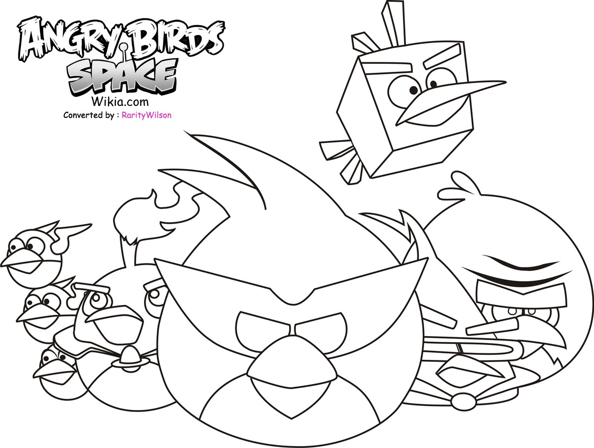 1200x905 Angry Birds Space Coloring Pages Team Colors
