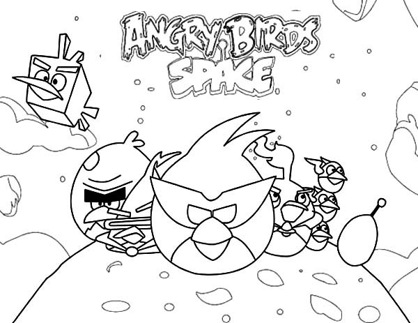 600x463 Popular Game Angry Birds Space Coloring Pages Batch Coloring