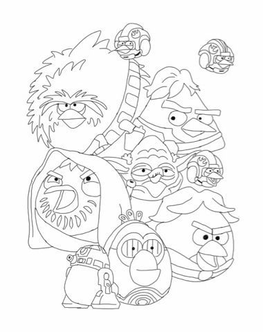 380x480 Angry Birds Star Wars Coloring Pages Httpecscoloringpages