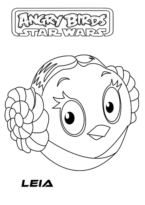 593x840 Kids N Coloring Pages Of Angry Birds Star Wars