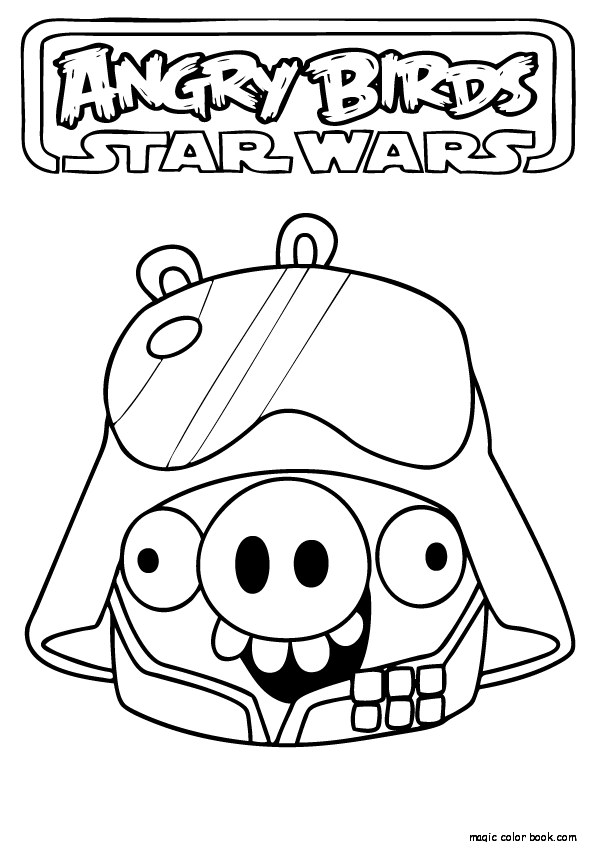 595x842 Angry Birds Star Wars Coloring Pages