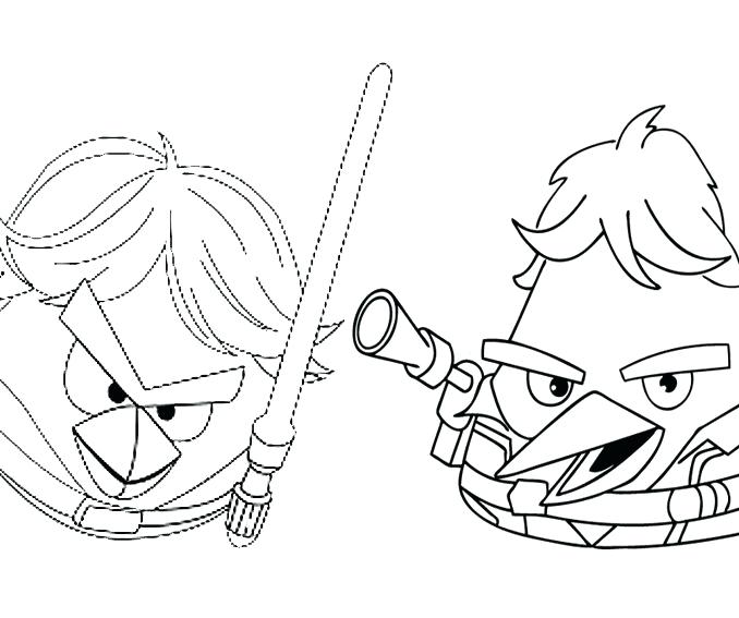 678x567 Star Wars Angry Birds Coloring Pages S S S Angry Birds Star Wars
