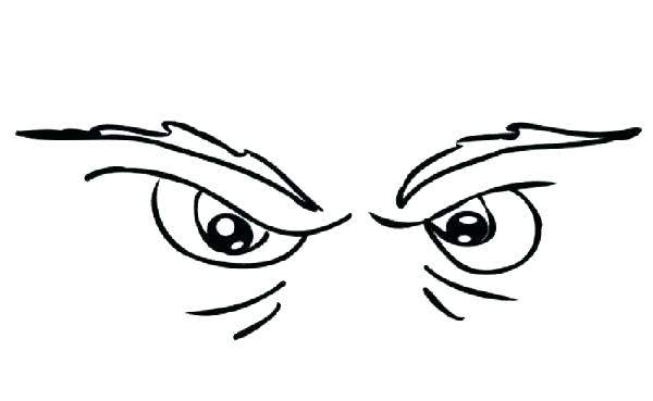 600x369 Eyes Coloring Page Eye Coloring Sheet Angry Face Coloring Page