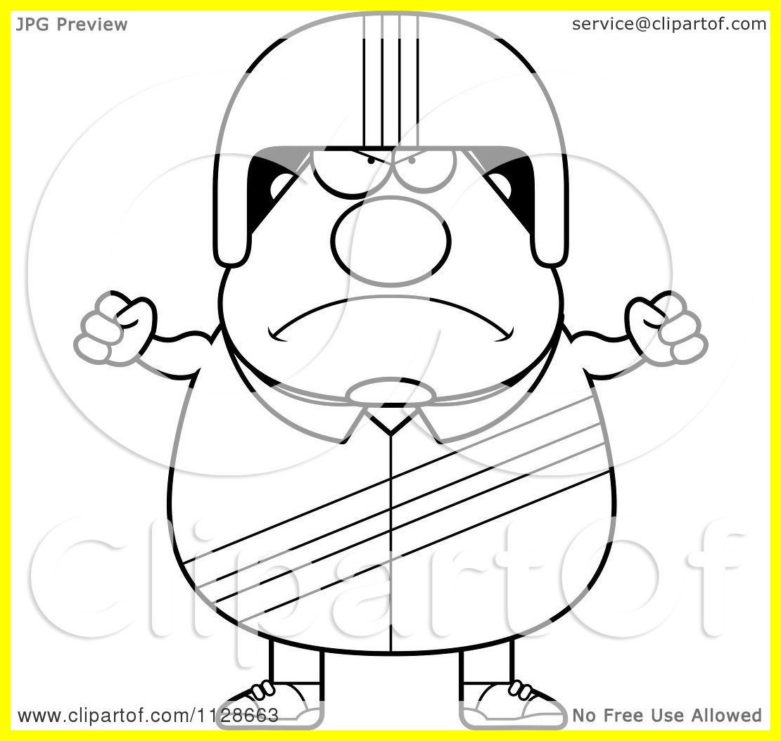 1110x1054 Marvelous Cartoon Clipart Of An Outlined Angry Race Car Driver