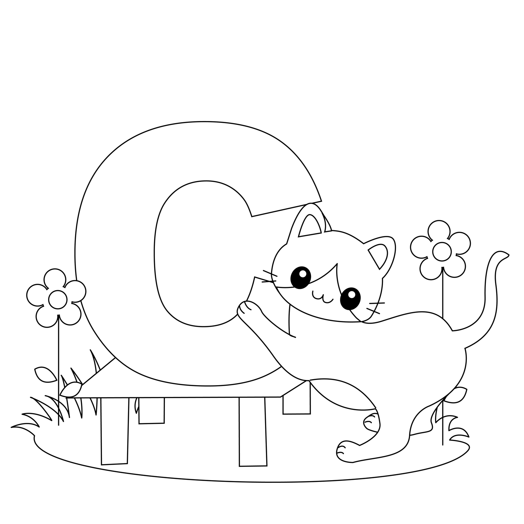 1732x1732 Animal Alphabet Coloring Pages With Animal Alphabet Coloring