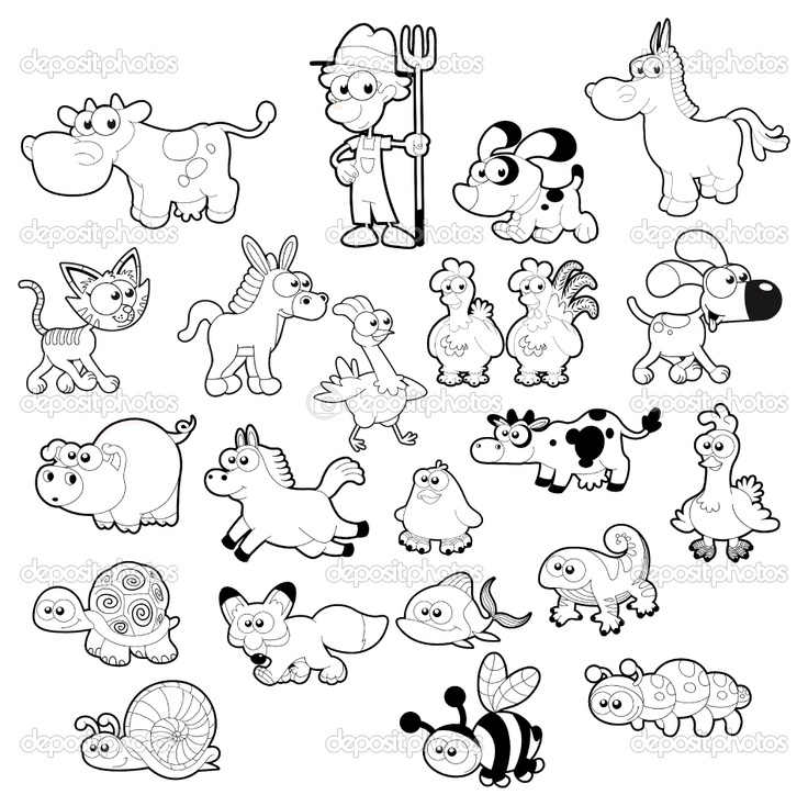 736x734 Animal Coloring Pages For Kids