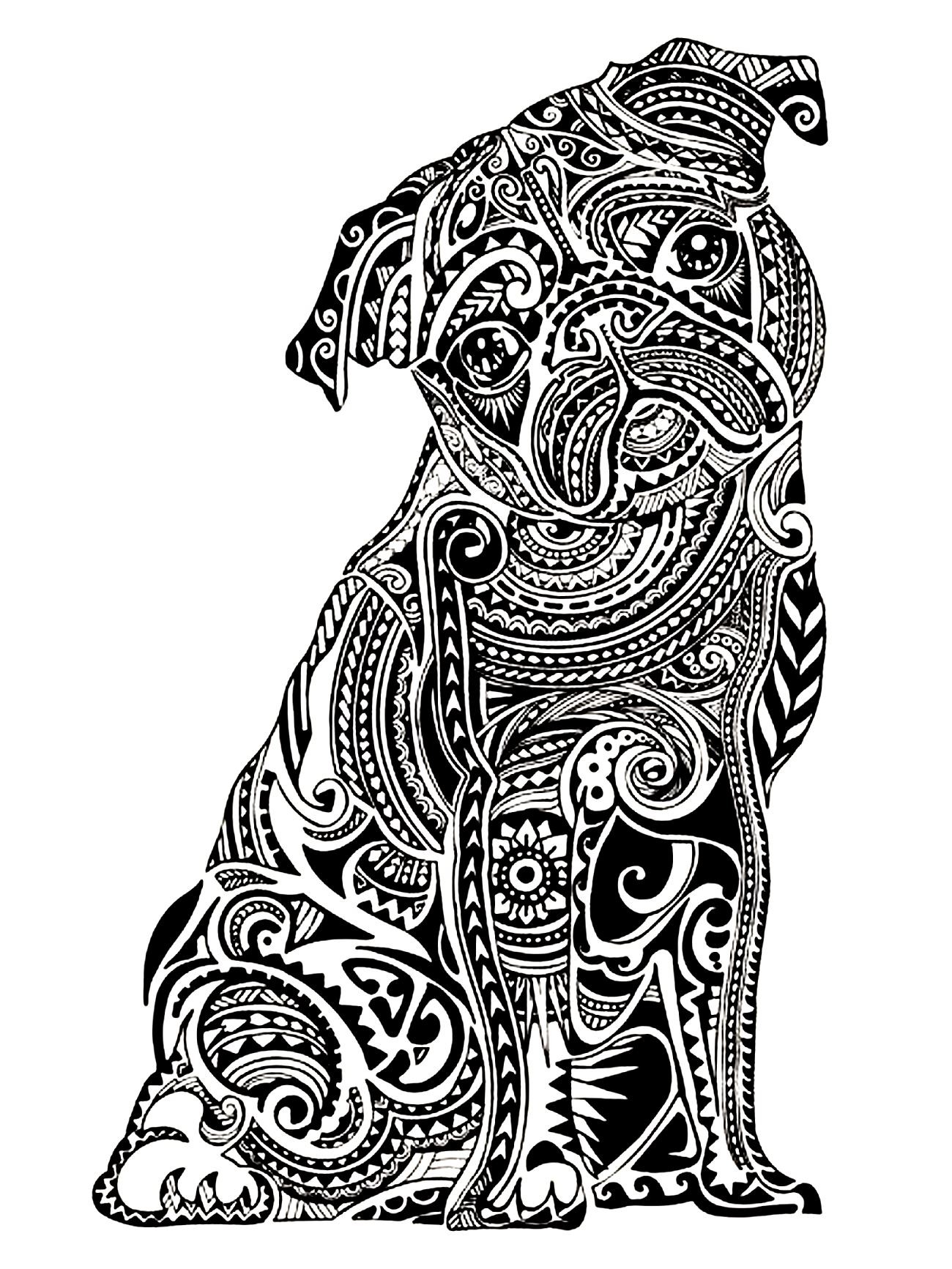 1300x1733 Animal Coloring Pages For Adultstricate Animals Best