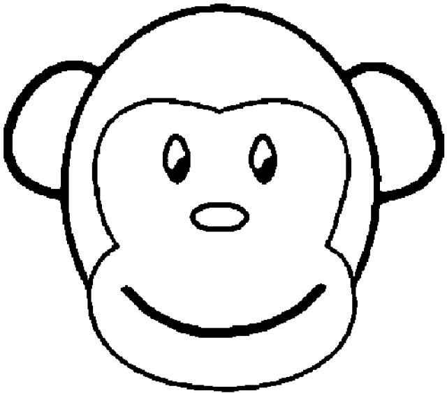 640x564 Monkey Coloring Pages Printable