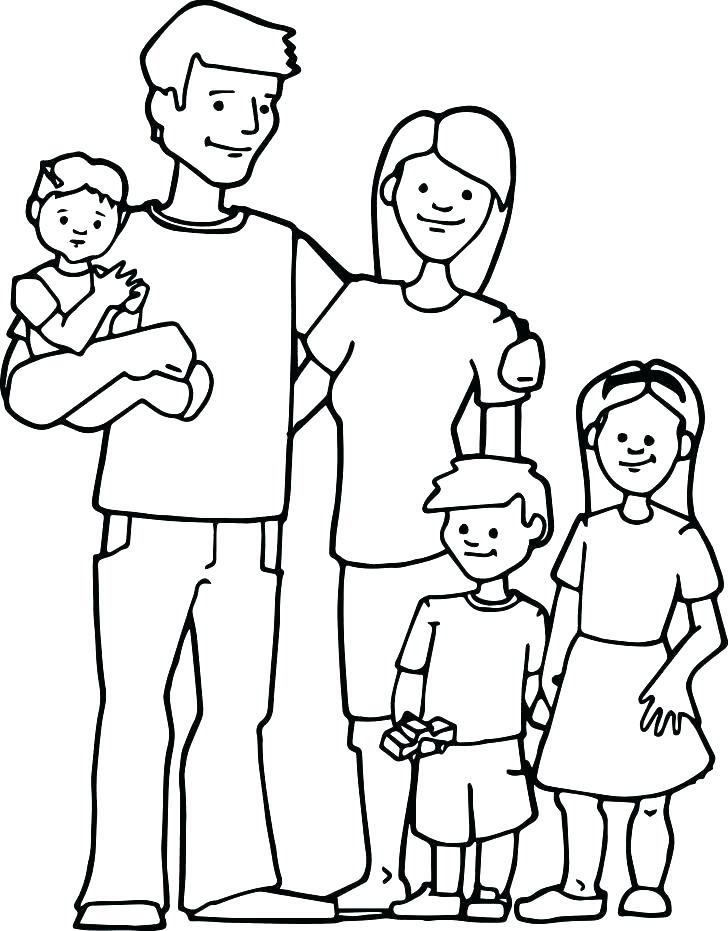 728x931 Family Coloring Pages Printable Excellent Family Coloring Page