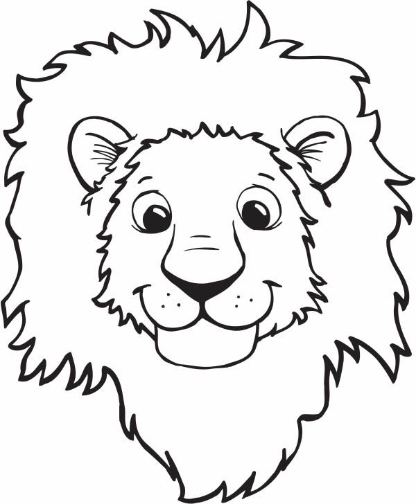 600x728 Free Coloring Pages Of Lion Face Mask My Ring