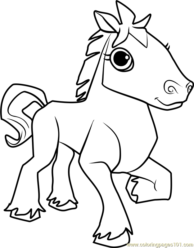 625x800 Horse Animal Jam Coloring Page