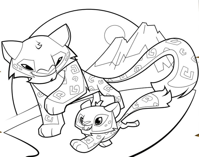758x596 Animal Jam Coloring Pages