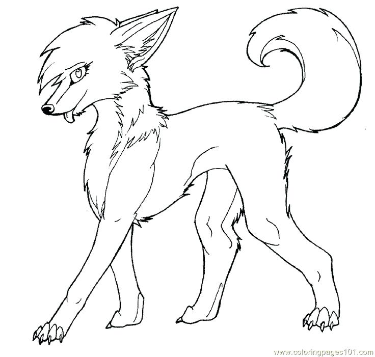 736x701 Coloring Page Wolf Anime Wolf Coloring Pages Animal Jam Coloring