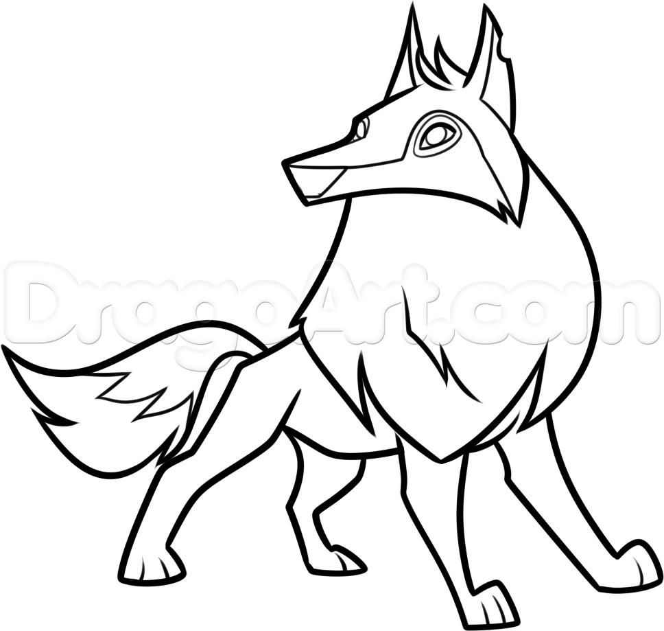968x919 Colorings Animal Jam, Arctic Wolf