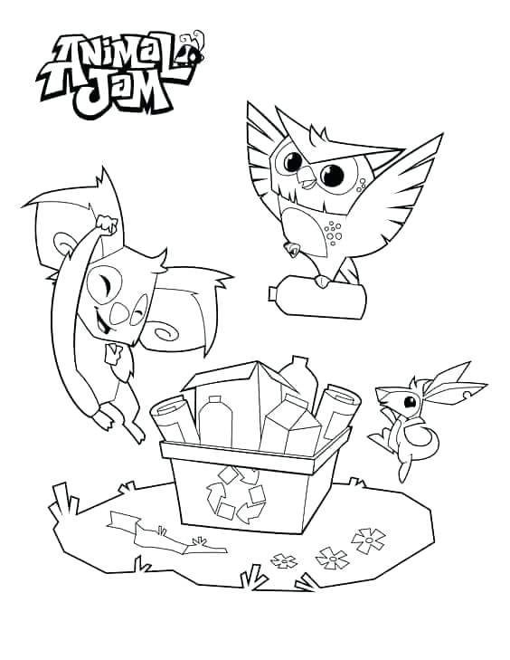 564x729 Animal Jam Coloring Pages Fox Impressive Design Animal Jam
