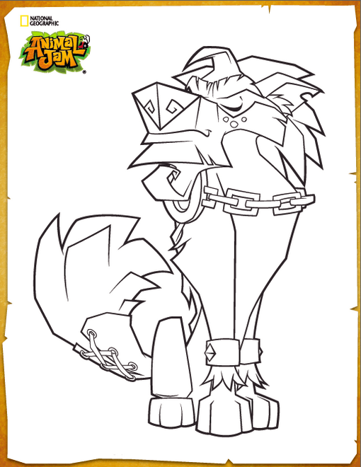 510x660 Greely Animal Jam Coloring Picture Animal Jam Coloring