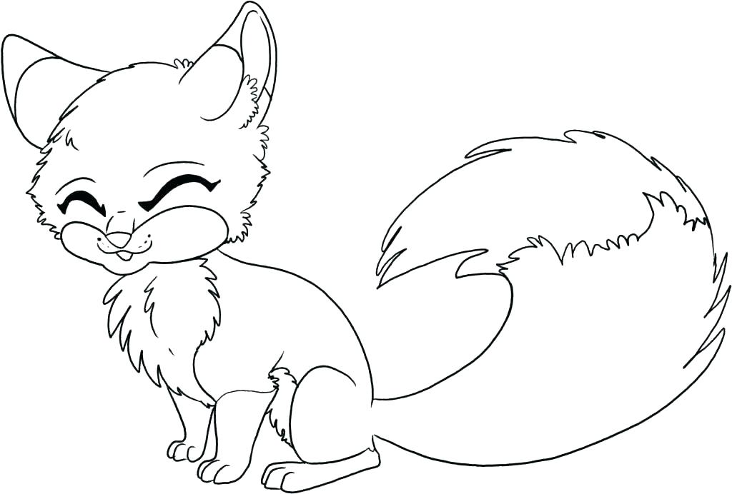 1024x692 Arctic Fox Coloring Page Professional