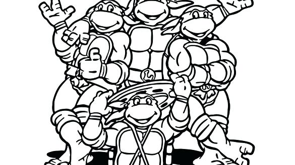 585x329 Ninja Turtle Coloring Pages Girl Printable Awesome Coloring Book