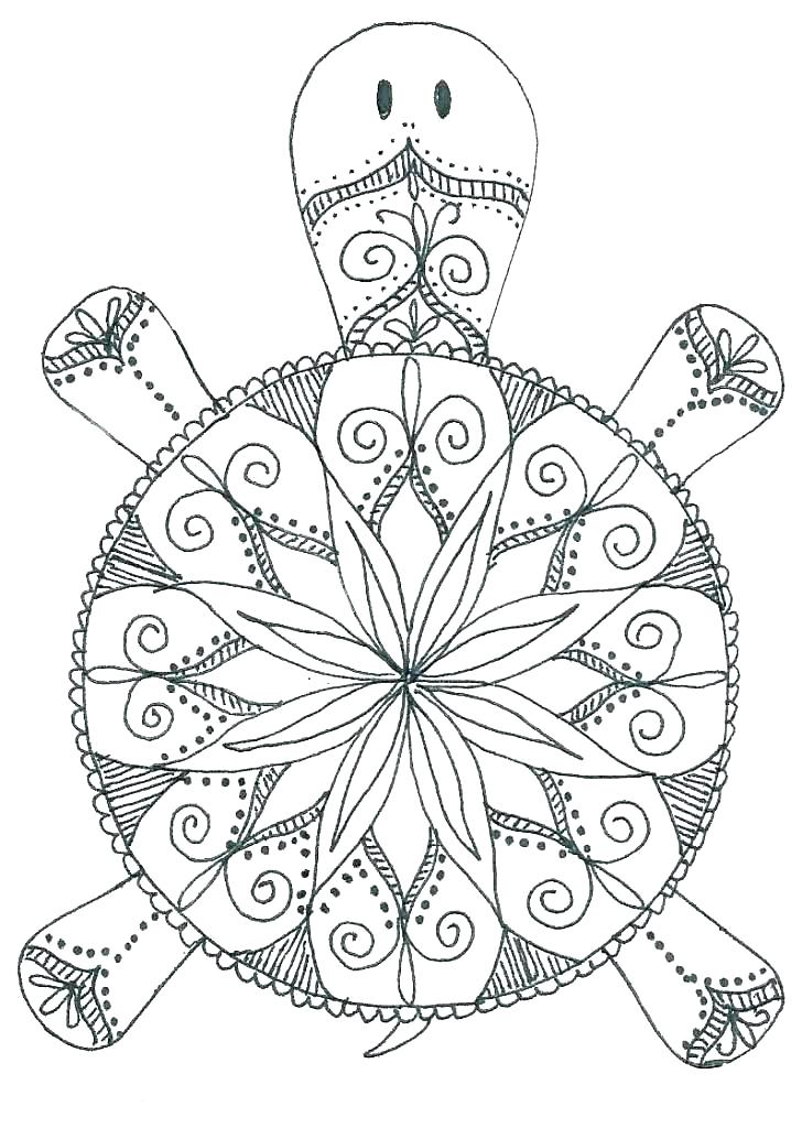 728x1024 Animal Mandala Coloring Sheets Easy Mandalas To Color Coloring
