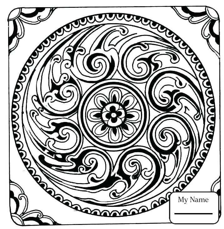 717x734 Free Mosaic Coloring Pages Mosaic Coloring Pages Kids