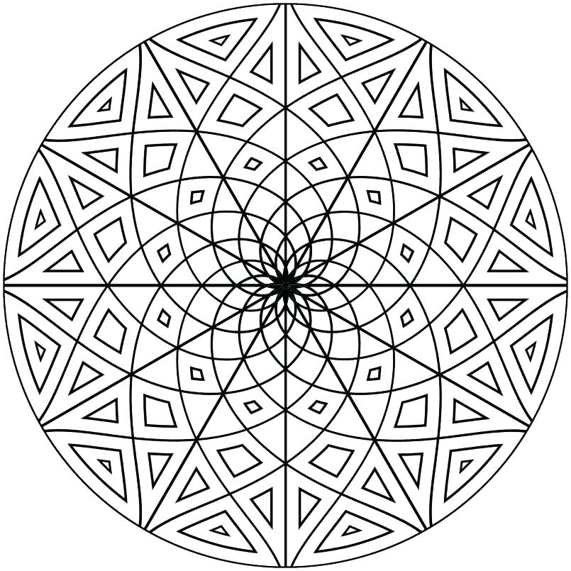 805x805 Mosaic Animal Coloring Pages Printable Abstract Coloring Pages