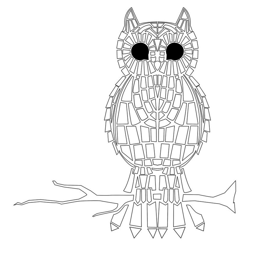 871x916 Mosaic Coloring Pages For Adults Enjoy Adult With Regard To Free