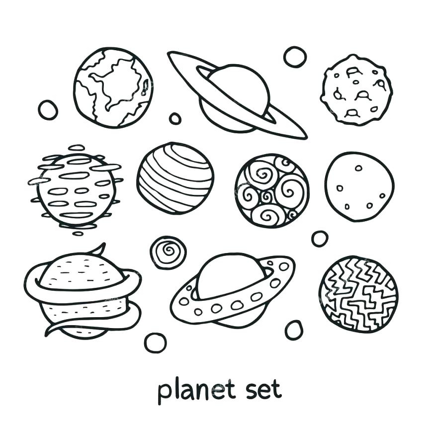 863x863 Planet Coloring Page Coloring Pages Of The Planets Pin Drawn