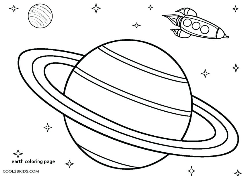 850x615 Planet Earth Coloring Page Earth Day For Earth Coloring Page