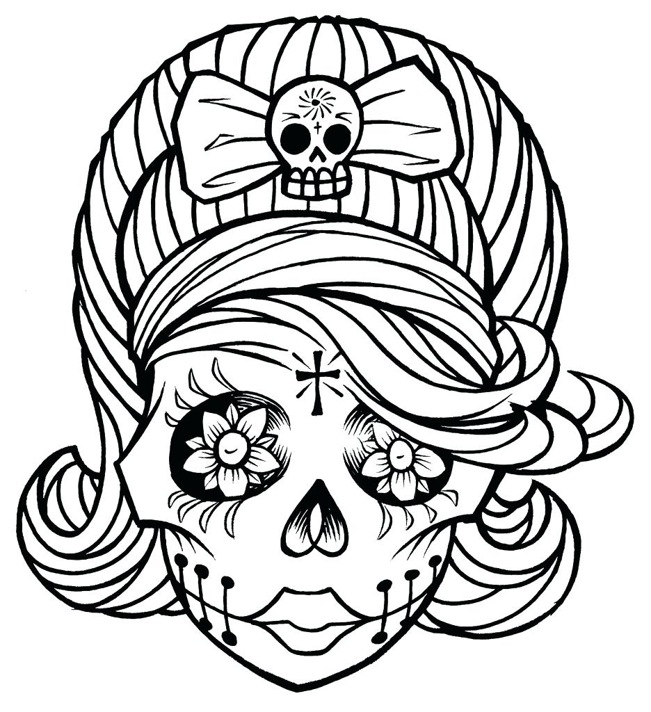 936x1024 Coloring Pages Sugar Skull Coloring Pages Color If You Dare