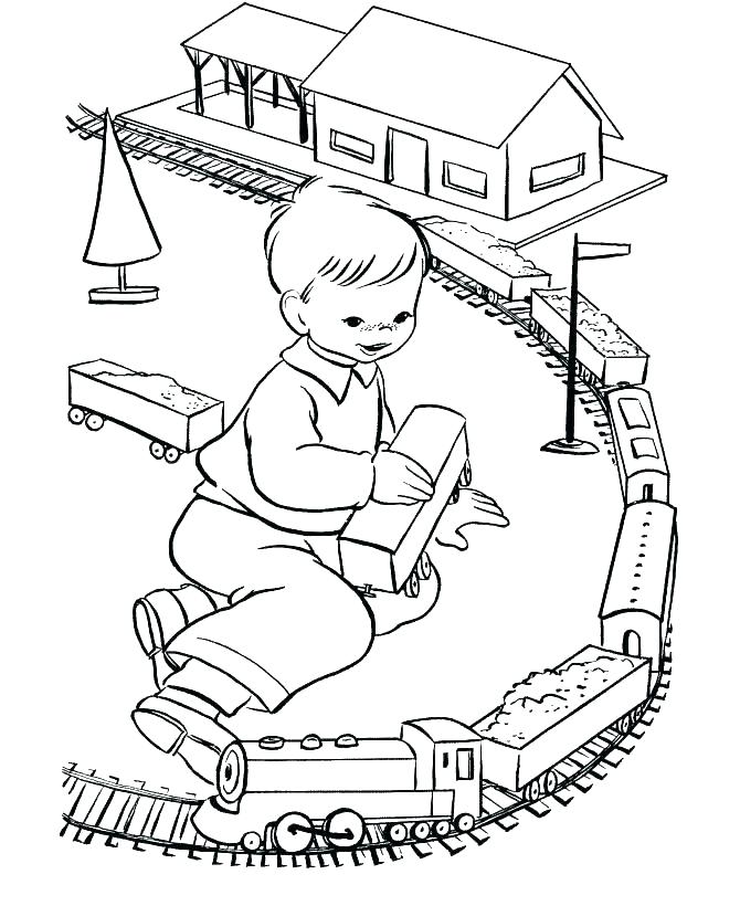 670x820 Beautiful Train Track Coloring Page In Gallery Coloring Ideas