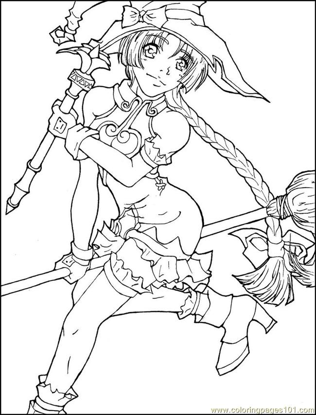 650x854 Anime Cartoon Coloring Pages