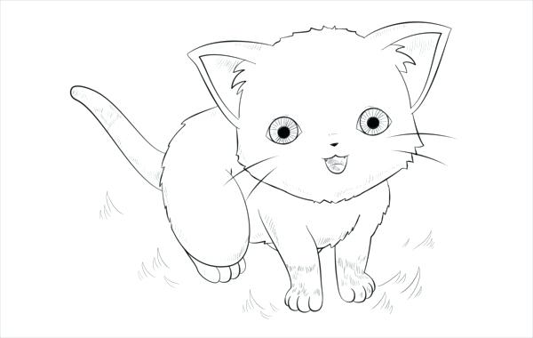 600x380 Anime Coloring Pages Free Document Download Anime Cat Coloring