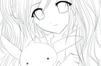 200x130 Charming Ideas Anime Girl Coloring Pages Anime Cat Girl Coloring
