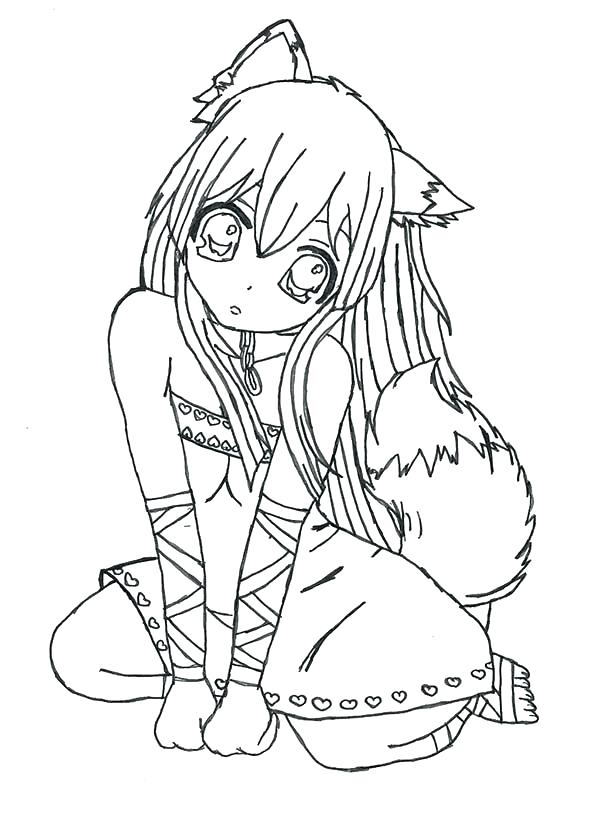 600x825 Coloring Pages Of Anime Characters Coloring Anime Pages And Fox