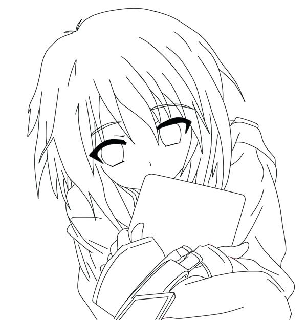 600x625 Luxury Anime Girl Coloring Pages About Remodel Picture Coloring