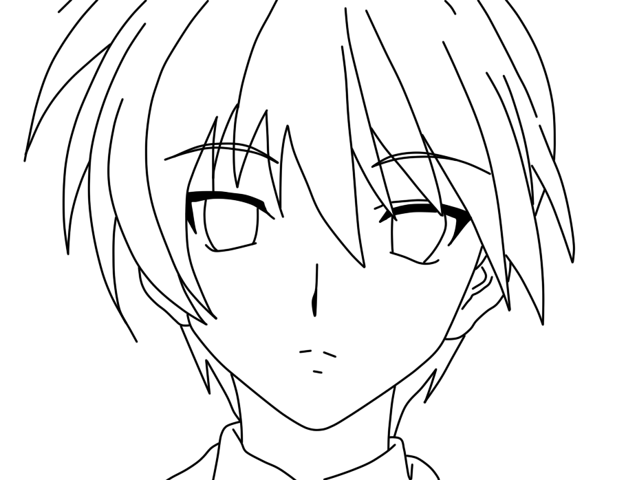 910x698 Online Anime Coloring Pages Animeline Free Coloring Pages