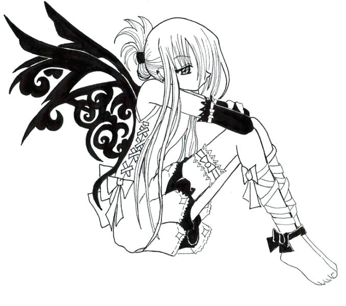 678x600 Emo Anime Coloring Pages Emo Coloring Emo Anime Coloring Pages