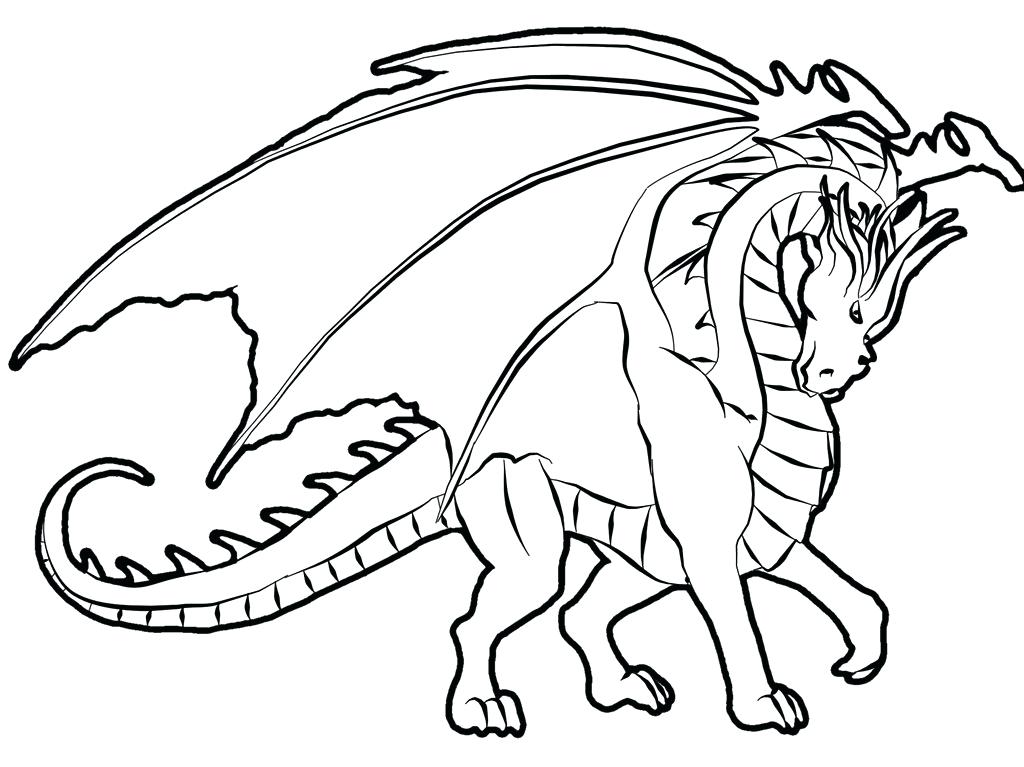 1024x767 Dragon Art Coloring Pages Download Dragon Line Art Coloring Page