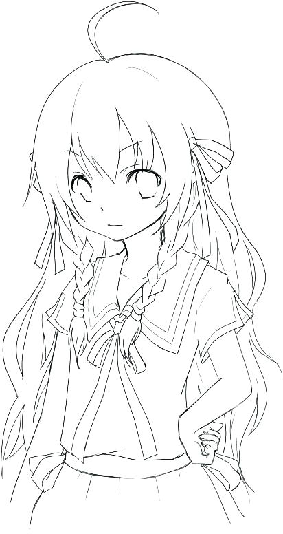 Anime Emo Girl Coloring Pages at GetDrawings | Free download