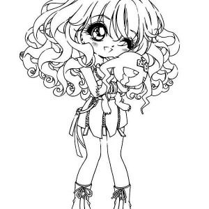 300x300 Anime Coloring Pages For Kids