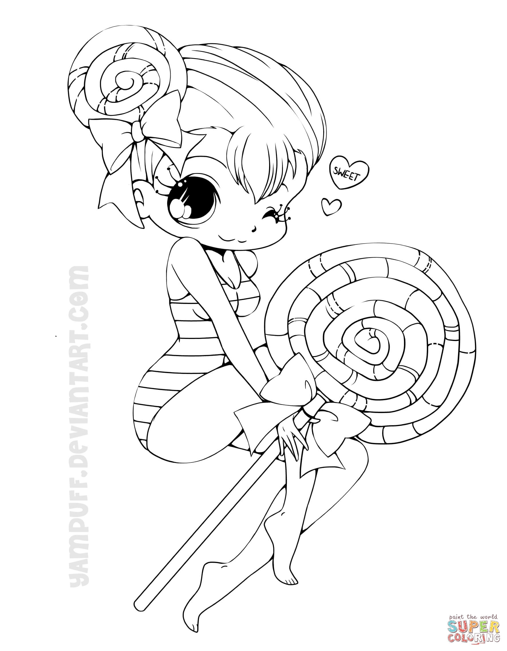 1771x2272 Anime Chibi Girl Coloring Pages Free